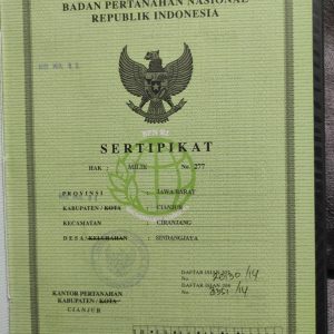 Jual Tanah Sawah Seluas 198 m2 Pribadi di desa Sindangsari Ciranjang Kabupaten Cianjur