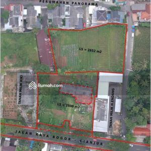 Dijual Tanah Komersial di Jl Panembong Girang, Cianjur Kota